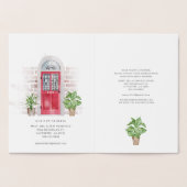 Wir haben die Adresse der Wasserfarbenroten Tür ve Folienkarte (Innenseite)