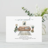 Wir haben die Adresse verschoben Ankündigung (Stehend Vorderseite)