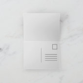 Wir haben die Adressenankündigungskarte geändert Ankündigung (Innenseite)