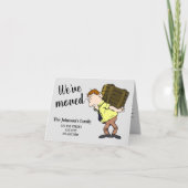 Wir haben die Adressenankündigungskarte geändert Ankündigung (Vorderseite)