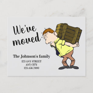 Wir haben die Adressenankündigungskarte geändert Ankündigungspostkarte