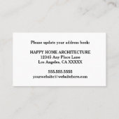 Wir haben die Änderung der Adressbuchnummer oder d Visitenkarte (Rückseite)