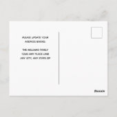 Wir haben die Änderung der Adresse für benutzerdef Postkarte (Rückseite)