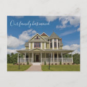 Wir haben die Änderung der Adresse für benutzerdef Postkarte (Vorderseite)