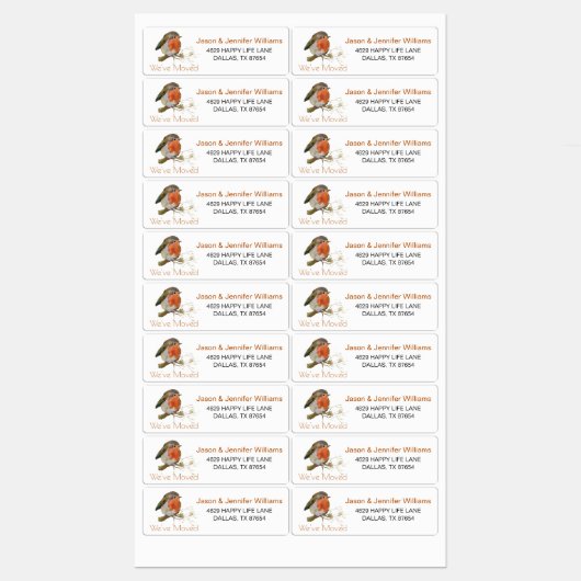 Wir haben die Änderung der Adressenkennzeichen ver Etiketten (Blatt)