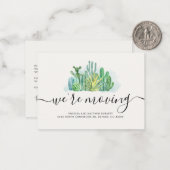 Wir haben die Änderung der CACTI-Adresse im Wasser Mitteilungskarte (Vorderseite/Rückseite Beispiel)