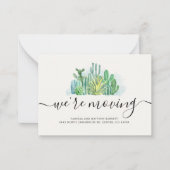 Wir haben die Änderung der CACTI-Adresse im Wasser Mitteilungskarte (Vorderseite)