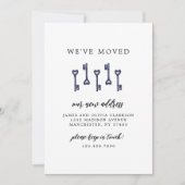 Wir haben die Änderung der Familienadresse vorgeno Ankündigung (Vorderseite)