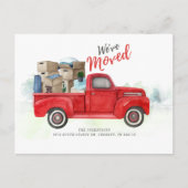 Wir haben die Ankündigung "Adresswechsel" verschob (Vorderseite)