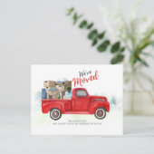 Wir haben die Ankündigung "Adresswechsel" verschob (Stehend Vorderseite)