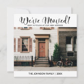 Wir haben die Ankündigung "Adresswechsel" verschob (Vorderseite)