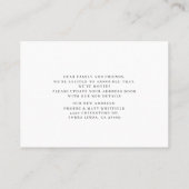 Wir haben die Ankündigung "Adresswechsel" verschob (Rückseite)