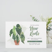 Wir haben die Ankündigung "Adresswechsel" verschob (Stehend Vorderseite)