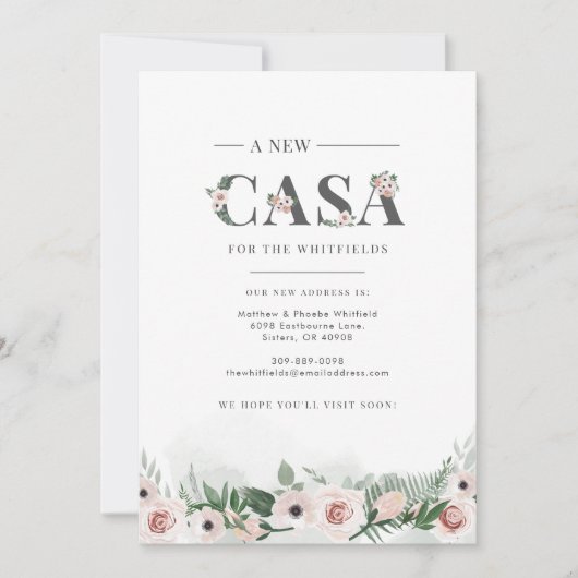 Wir haben die Ankündigung "Adresswechsel" verschob (Vorderseite)