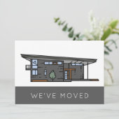 Wir haben die Ankündigung "Adresswechsel" verschob (Stehend Vorderseite)