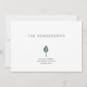 Wir haben die Ankündigung "Adresswechsel" verschob (Rückseite)