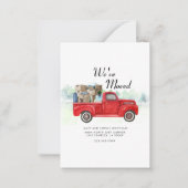 Wir haben die Ankündigung "Adresswechsel" verschob (Vorderseite)