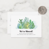 Wir haben die Ankündigung "Adresswechsel" verschob (Vorderseite/Rückseite Beispiel)