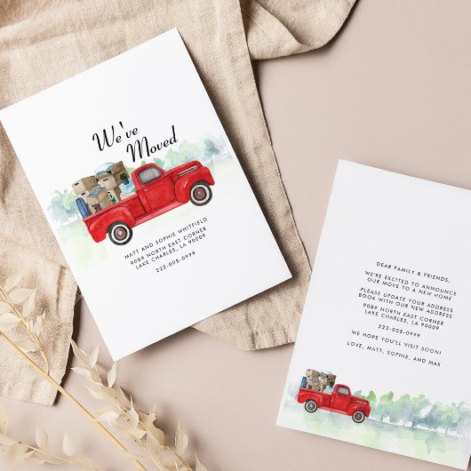 Wir haben die Ankündigung "Adresswechsel" verschob