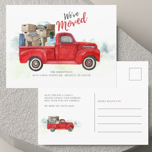 Wir haben die Ankündigung "Adresswechsel" verschob