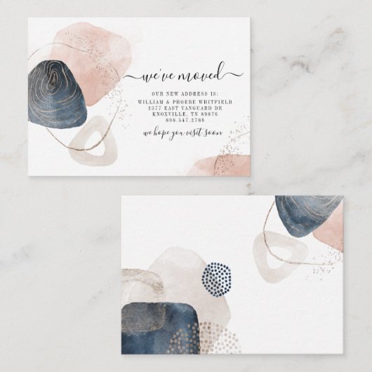 Wir haben die Ankündigung "Adresswechsel" verschob (Vorne/Hinten)