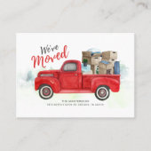 Wir haben die Ankündigung "Adresswechsel" verschob (Vorderseite)