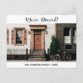 Wir haben die Ankündigung "Adresswechsel" verschob Postkarte (Vorderseite)