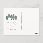 Wir haben die Ankündigung "Adresswechsel" verschob Postkarte (Rückseite)