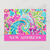 Wir haben die Ankündigung "Adresswechsel" verschob Postkarte (Vorderseite)