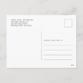 Wir haben die Ankündigung "Bewegung Urlaub" Postka (Rückseite)