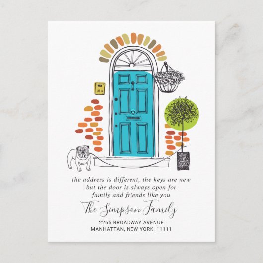 Wir haben die Ankündigung "Bewegung" verschoben Postkarte (Vorderseite)