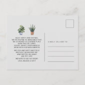 Wir haben die Ankündigung "Chic Boho-Bewegung" ver Postkarte (Rückseite)