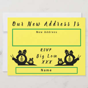 Wir haben die Ankündigung, das Schneckenhaus zu we Ankündigung