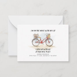 Wir haben die Ankündigung, den Haushalt zu verschi Mitteilungskarte