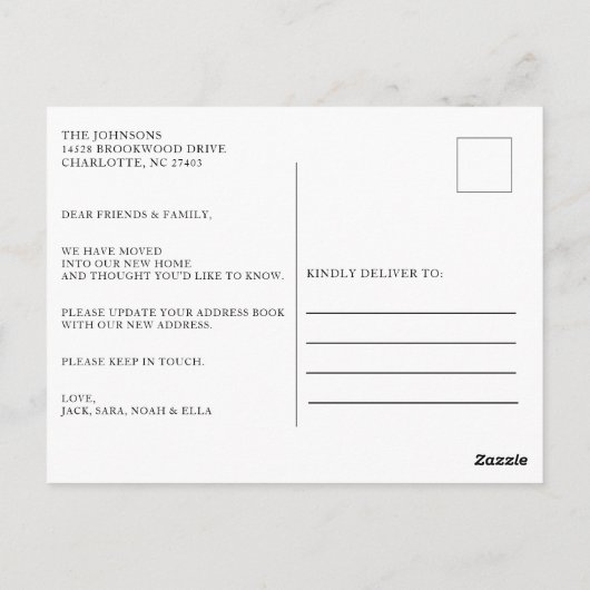 Wir haben die Ankündigung der grünen Aquarelltür v Postkarte (Rückseite)