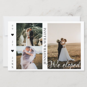 Wir haben die Ankündigung der Hochzeit von Fotosam