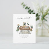 Wir haben die Ankündigung der Umzugsadresse geände (Stehend Vorderseite)