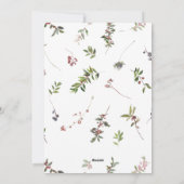 Wir haben die Ankündigung der warmen Winter Berry- (Rückseite)