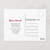 Wir haben die Ankündigung des Weihnachtsbrudes ver Postkarte (Rückseite)