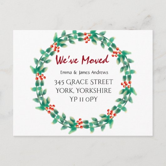 Wir haben die Ankündigung des Weihnachtsbrudes ver Postkarte (Vorderseite)