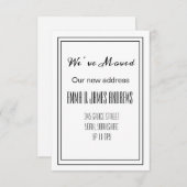 Wir haben die Ankündigung einer neuen Adresse über (Vorne/Hinten)