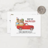 Wir haben die Ankündigung einer neuen Adresse vers (Vorderseite/Rückseite Beispiel)