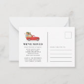 Wir haben die Ankündigung einer neuen Adresse vers (Rückseite)