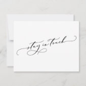 Wir haben die Ankündigung einer neuen Adresse vers (Rückseite)