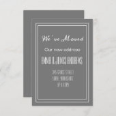 Wir haben die Ankündigung einer neuen Adresse vers (Vorne/Hinten)