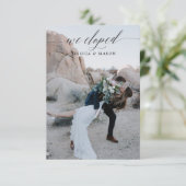 Wir haben die Ankündigung Einladung (Stehend Vorderseite)