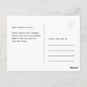 Wir haben die Ankündigung "Handgezeichnete Bewegun Postkarte (Rückseite)