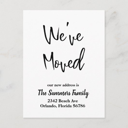 Wir haben die Ankündigung "Moving Moving" Modernes (Vorderseite)