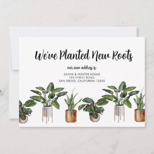 Wir haben die Ankündigung "New Roots Moving" gepla (Vorderseite)