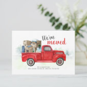 Wir haben die Ankündigung "Red Truck Moving" für S (Stehend Vorderseite)